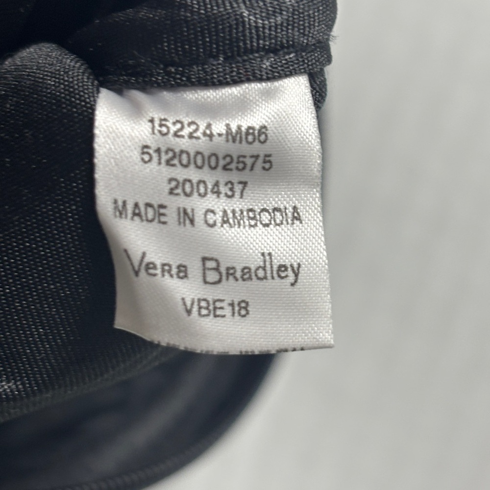 Vera Bradley Retired Chandelier Noir Quilted Laptop Sleeve Minimalist Bohemian - Picture 5 of 7